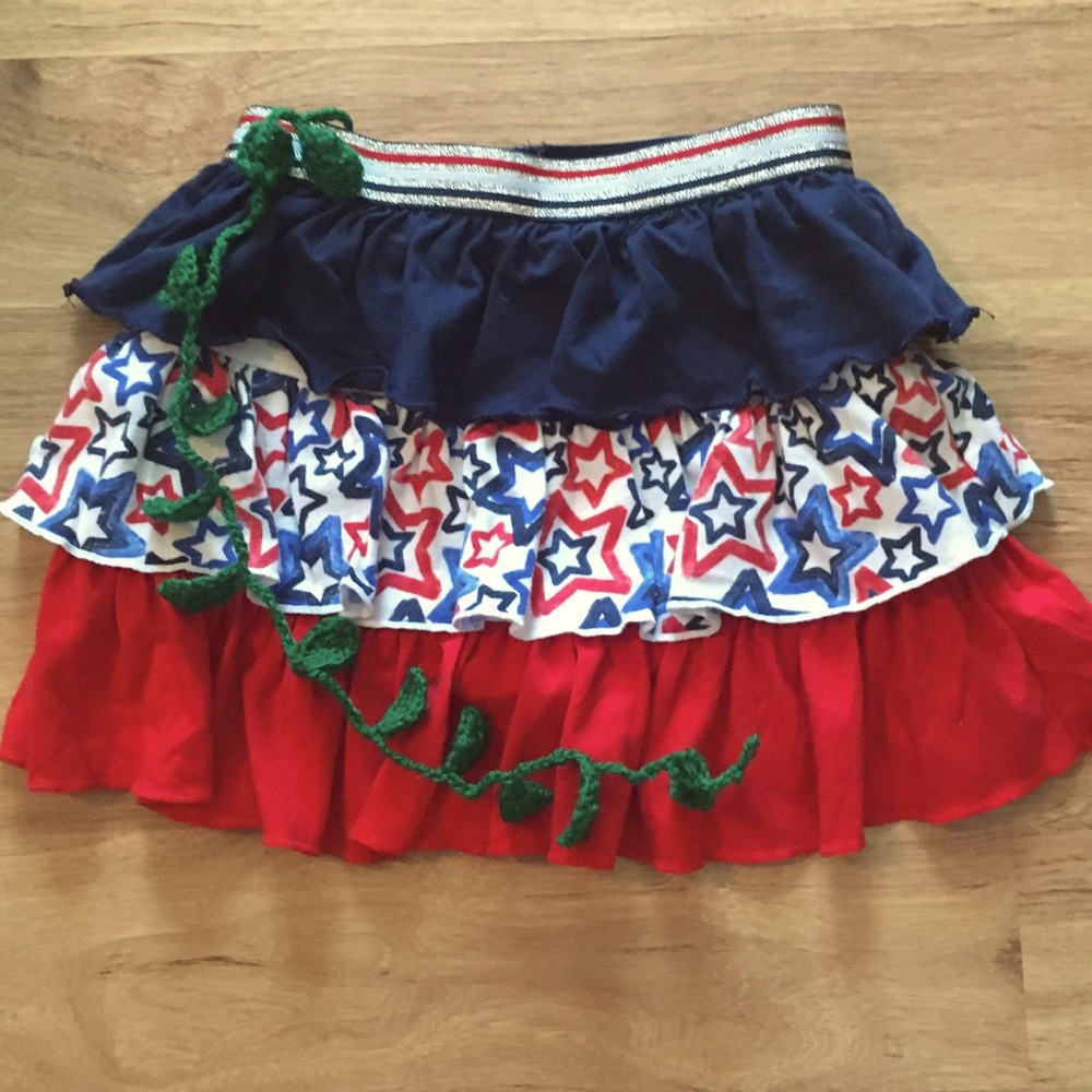 🌷4th of July Way to celebrate girls 4T skirt🌷